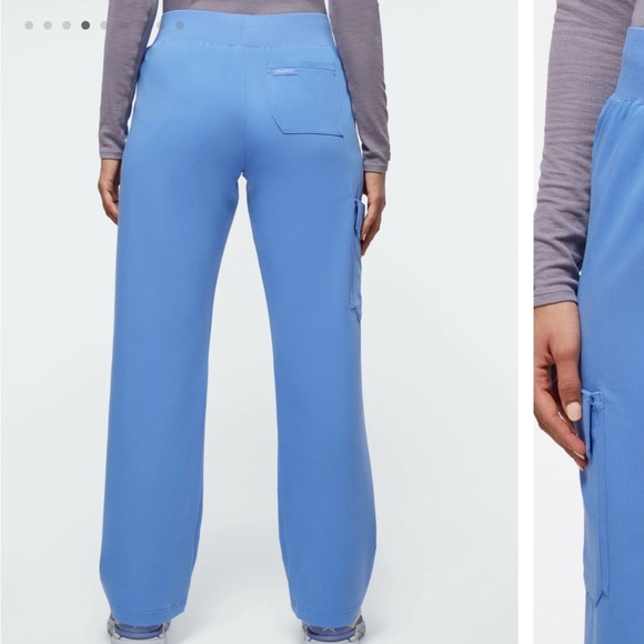 jaanuu womens relaxed 4 pocket scrub pants - Picture 3 of 6